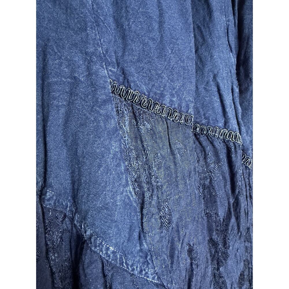 Studio West Apparel Skirt Above Knee Size XL Blue Boho Flowy Embroidered - Picture 6 of 9